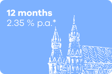 12 months savings book – 2.35 % p.a.