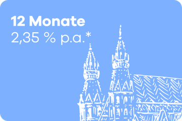 12 Monate Sparbuch – 2,35 % p.a.