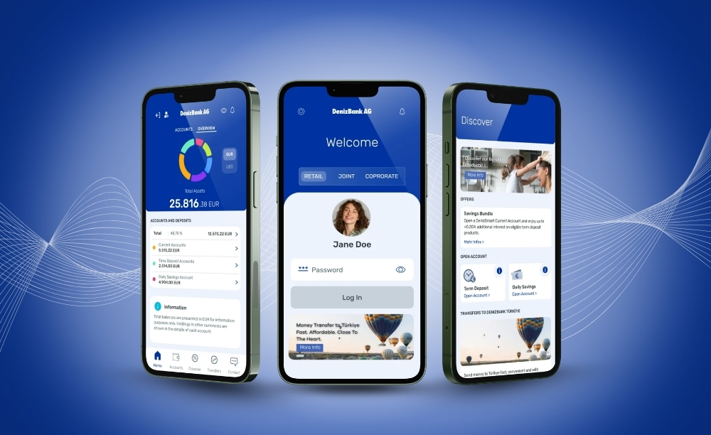 DenizMobile Banking App and App Icon