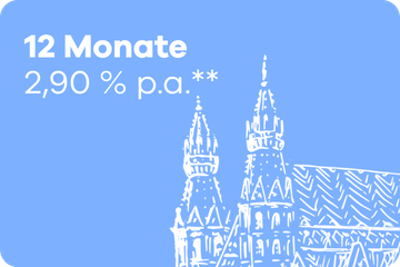 12 Monate Festgeld – 2,90 % p.a.
