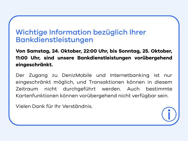 Wichtige Information