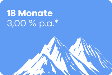 18 Monate Festgeld – 3,00 % p.a.