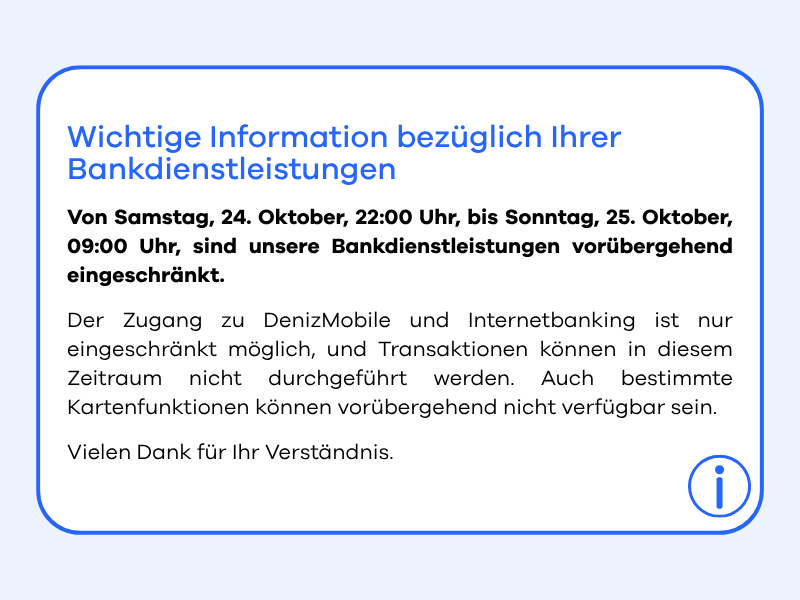 Wichtige Information
