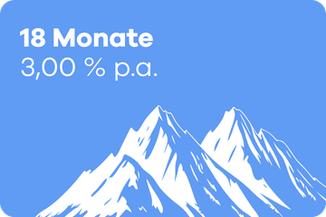 18 Monate Festgeld – 3,00 % p.a.