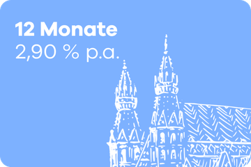 12 Monate Sparbuch – 2,90 % p.a.
